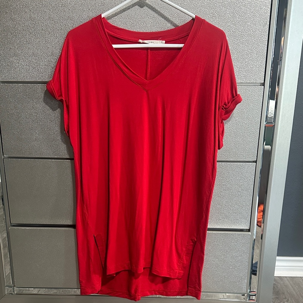 Ellison Bold Red Short Sleeve Tee